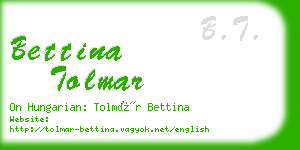 bettina tolmar business card